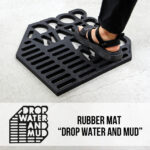 Rubber Mat “Drop water and mud”  here