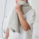 やや細めなバスタオル。h tag bathtowel