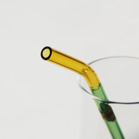 TWO TONE GLASS STRAW 2Pセット/ amabro