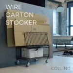 ダンボール収納。WIRE CARTON STOCKER