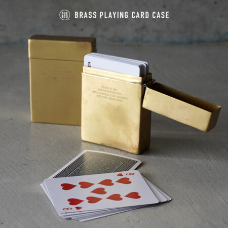 真鍮カードケース。BRASS PLAYING CARD CASE / PUEBCO
