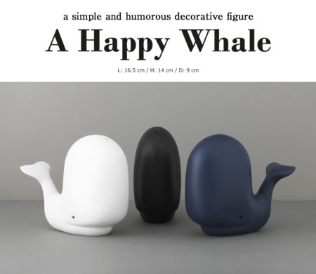 くじらの置物。normann COPENHAGEN　Happy Whale