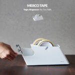 二連テープ。Merco Tape /Tape Dispenser for Two Rolls