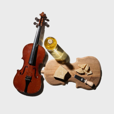 バイオリンのまな板。PUEBCO プエブコ VIOLIN SHAPED CUTTING BOARD