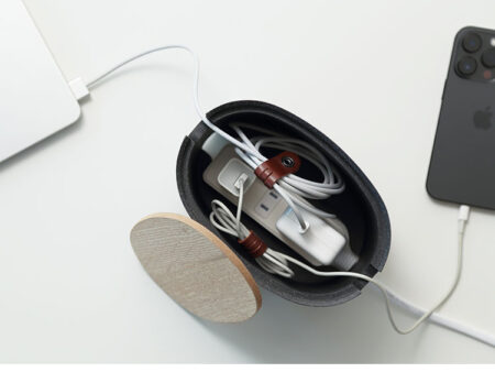 楕円のケーブル収納。ideaco Oval Box Cable Storage