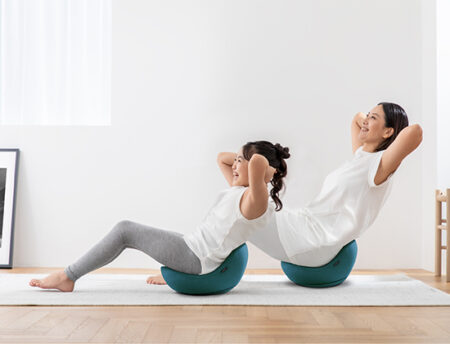 ゆらゆら腹筋シート。fitness bean