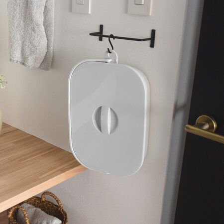 落とし蓋付き。折り畳めるつけ置きバケツ