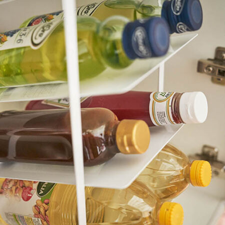 tower タワー(山崎実業) シンク下ボトルストッカー4段