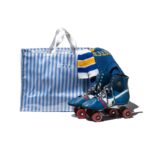 PUEBCO / COVERED SCHOOL TIE FABRIC MARKET BAG