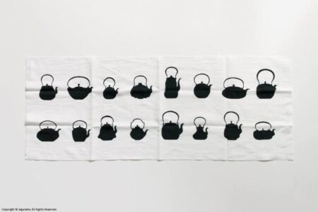 手ぬぐい, 鉄瓶 / 黒  あひろ屋/野口由