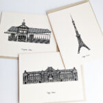 グリーティングカード 建築デザイン アートデザイン sutta