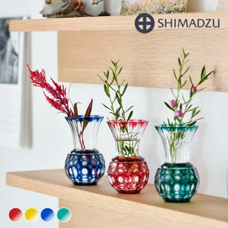 島津薩摩切子 花入れ