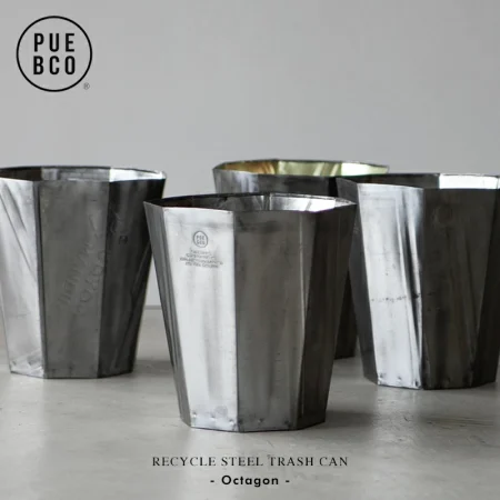 リサイクル スチール トラッシュカン PUEBCO