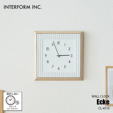 INTERFORM インターフォルム Ecke エッケ 掛時計