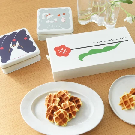 母の日ギフト ワッフルクッキー缶2種セット