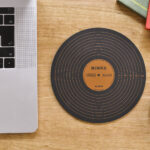 Record cutting & mouse pad