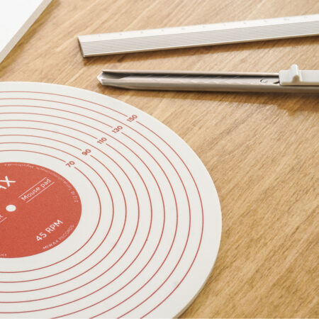 Record cutting & mouse pad 