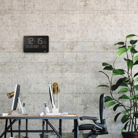 ブラウン デジタルウォールクロック BC14 ブラック BRAUN