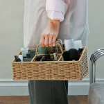 ユティル 持ち運びできる ハンドル付 仕切りボックス