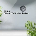 ZENiQ Silver Broken 掛け時計