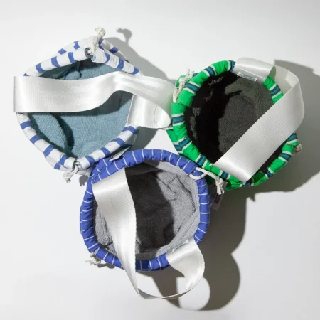 おしゃれ巾着袋。SHIRT FABRIC DRAWSTRING BAG / PUEBCO