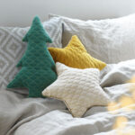 クリスマス ベルベットコットンのクッション