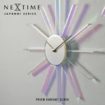 アクリルプリズム壁掛け時計。NeXtime Prism Radiant Clock