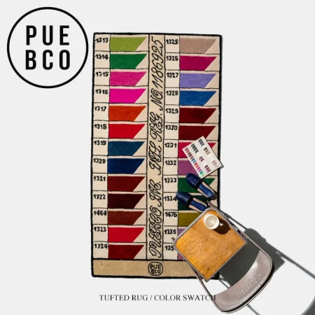 TUFTED RUG / COLOR SWATCH / タフト ラグ カラースウォッチ PUEBCO