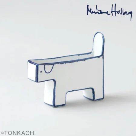 Marianne Hallberg マリアンヌハルバーグ 犬のかびん 瀬戸焼