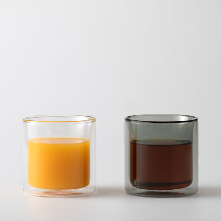 ちょうどよいサイズ。double wall glass
