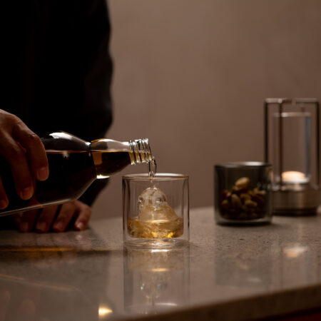 ちょうどよいサイズ。double wall glass