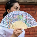 地下鉄扇子。キッカーランド KIKKERLAND NYC トランジット マップ ファン