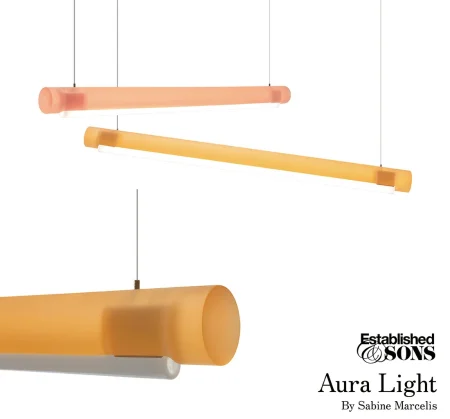LEDチューブ照明。Established&Sons  Aura Light 