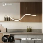 くねくねロープ照明。DI CLASSE ディクラッセ Yunel rope pendant lamp