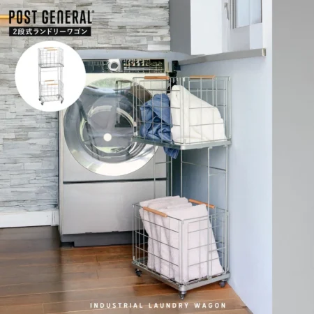 ランドリーワゴン。INDUSTRIAL LAUNDRY WAGON ZINC /  POST GENERAL