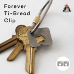 チタンのバッグクロージャー。countycomm  Forever Ti-Bread Clip