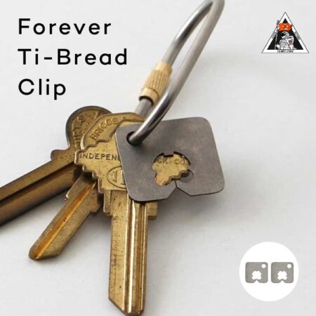 チタンのバッグクロージャー。countycomm  Forever Ti-Bread Clip