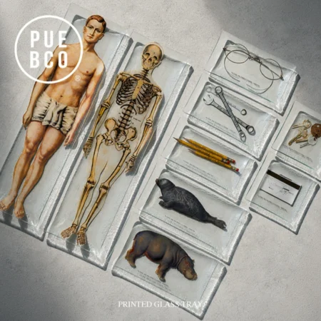 PUEBCO (プエブコ) PRINTED GLASS TRAY