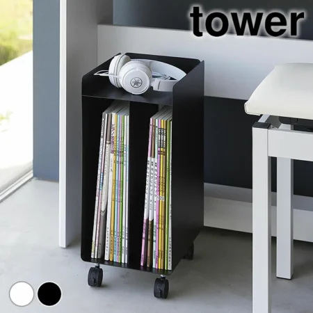 ピアノ下楽譜収納ワゴン タワー/tower