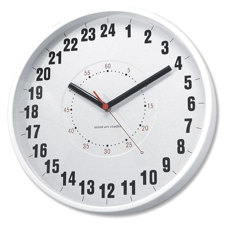 メタルウォールクロック  24時間時計