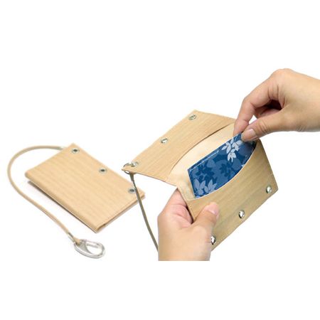 CEMENT / Wood Sheet Card Case　超薄木紙カードケース
