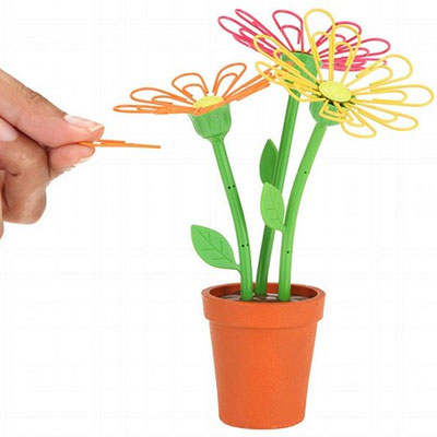 新種のオフィス花 Fred フレッド フラワークリップ デスクデイジー 雑貨kukan