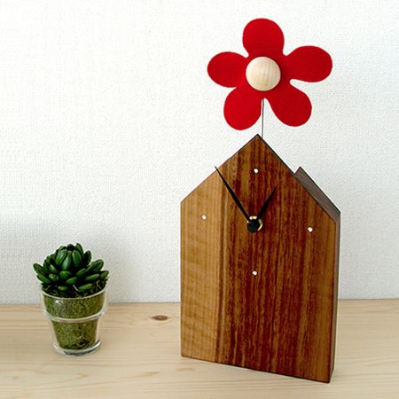 花が振り子に。LEGNOMAGIA レグノマジア CASA FIORITA Clock