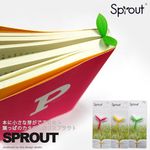 芽が出るデザイン。SPROUT （スプラウト） doodesign しおり ブックマーク