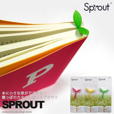 SPROUT （スプラウト） doodesign しおり ブックマーク はっぱモチーフ