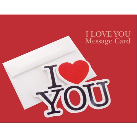 恥ずかしくてレジに持って行けない。I LOVE YOU Message Card