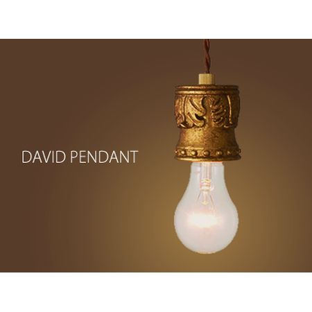 装飾系な裸電球。DAVID PENDANT