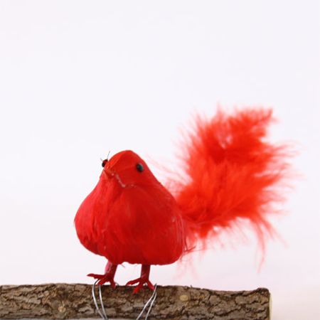 PUEBCO プエブコ 鳥オブジェ Pipi レッド 