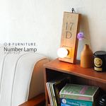 推測、憶測が楽しい。ナンバーランプ NumberLamp インテリア照明