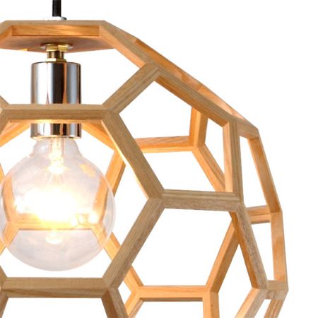 思わずオーバーヘッドキック。Wood Pendant Light / ウッド ペンダント ライト Cube (キューブ)